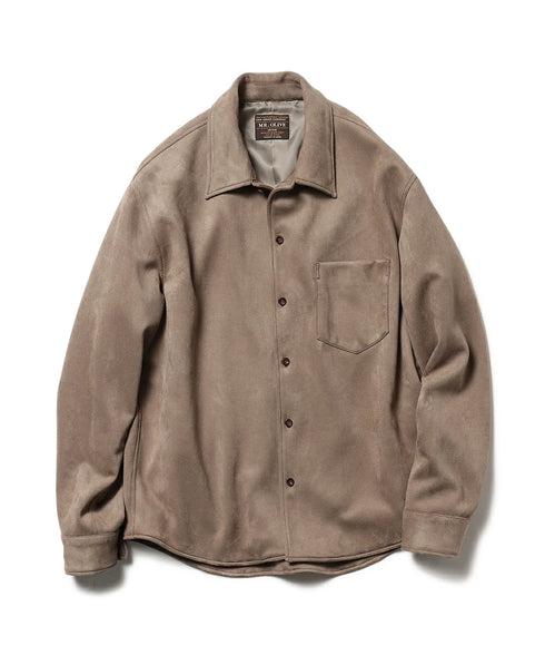 MR.OLIVE / STRETCH FAUX SUEDE / CPO SHIRT ミスターオリーブ/ストレッチフェイクスエード/CPO シャツ